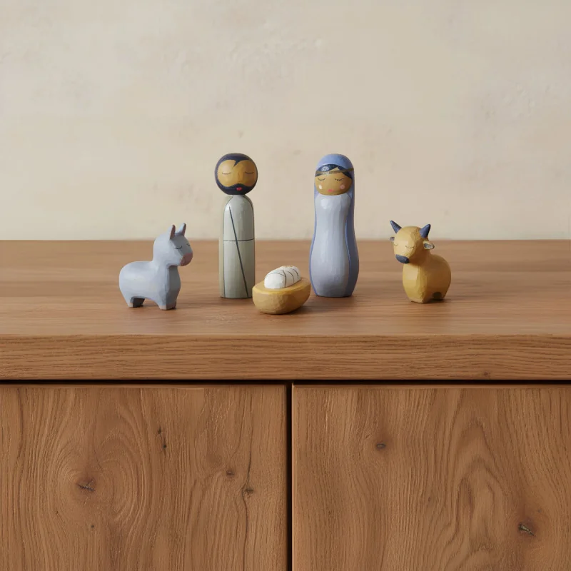 crèche Howoki - Nativité 5 personnages - Le Comptoir Religieux