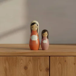 crèche Howoki - Nativité 5 personnages - Le Comptoir Religieux