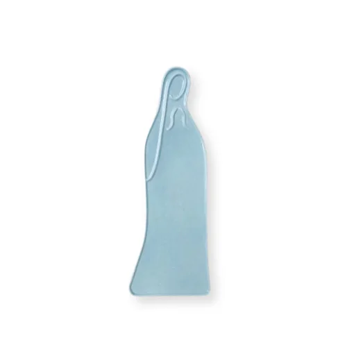 Vierge Céramique Murale – Bleu Ardoise