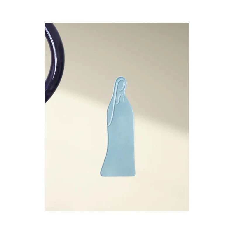 Vierge Céramique Murale – Bleu Ardoise