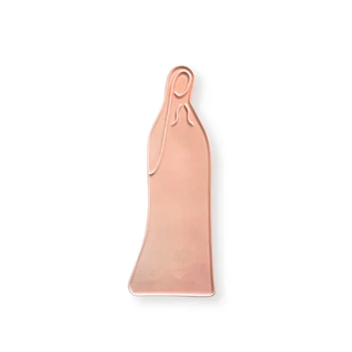 Vierge Céramique Murale – Rose Poudré