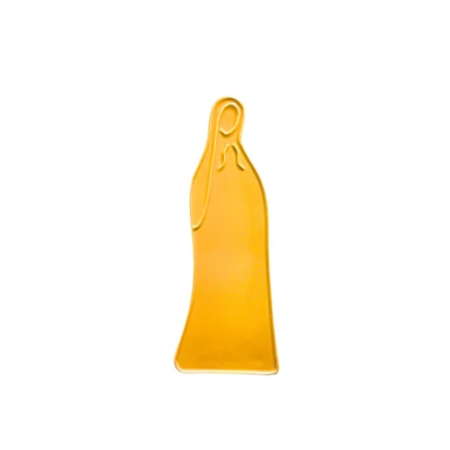 Vierge Céramique Murale – Jaune Citron