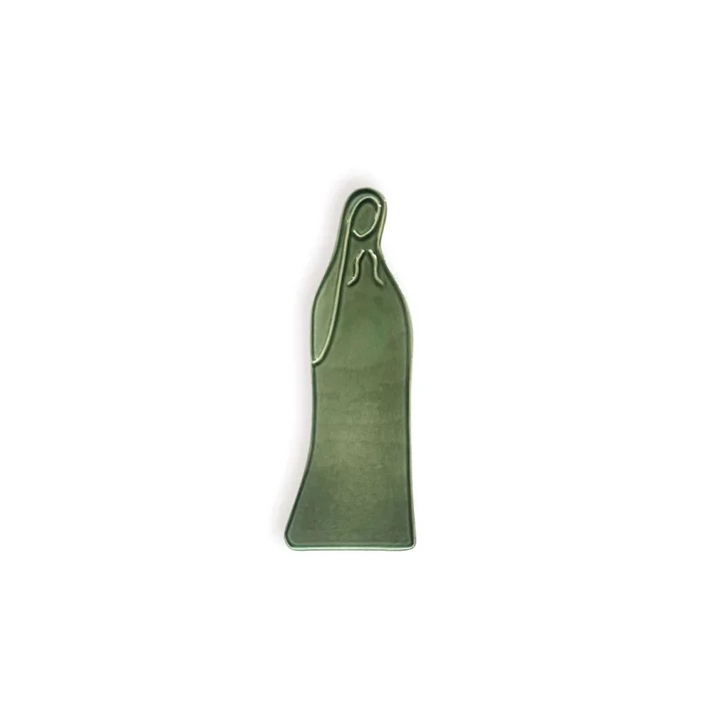 Vierge Céramique Murale – Vert Olive