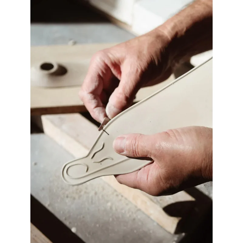 Vierge Céramique Murale – Terracotta Brillante