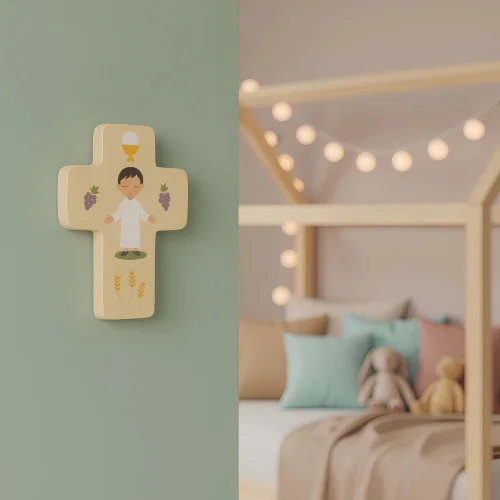 Croix Communion Bleue | Comptoir Religieux