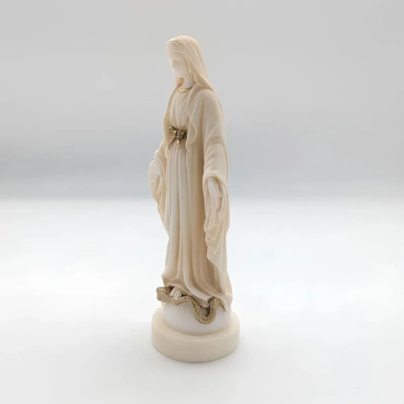 Statue albâtre - 23 cm - Vierge miraculeuse | Comptoir Religieux