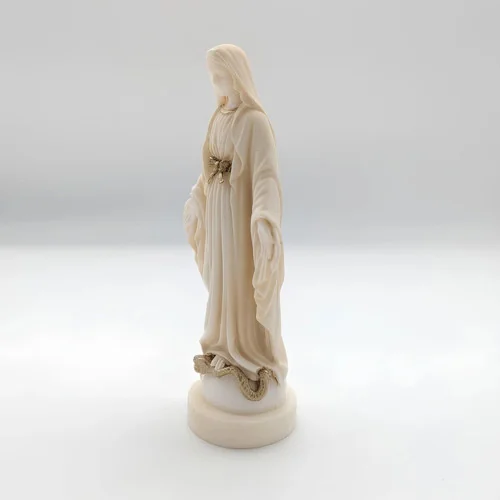 Statue albâtre - 23 cm - Vierge miraculeuse | Comptoir Religieux