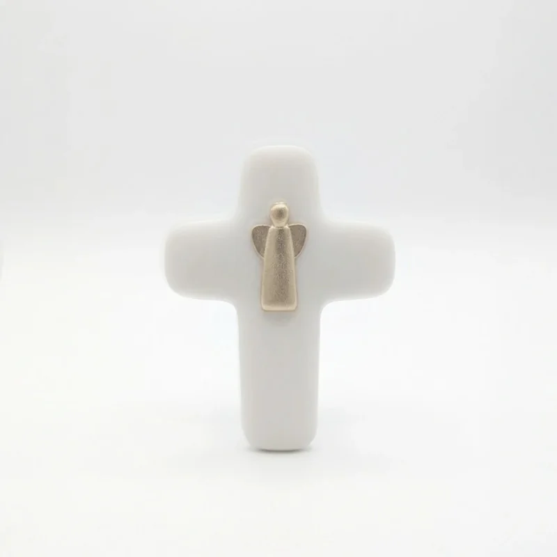 Croix Emany en pierre d'albâtre - Croix de l'ange | Comptoir Re...
