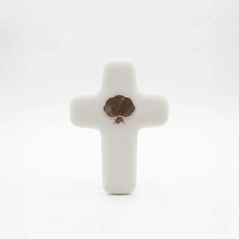 Croix Emany en pierre d'albâtre - Croix Arbre de vie | Comptoir Rel...