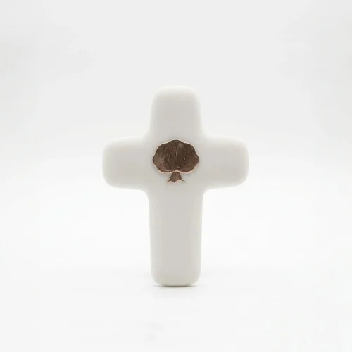 Croix Emany en pierre d'albâtre - Croix Arbre de vie | Comptoir Rel...