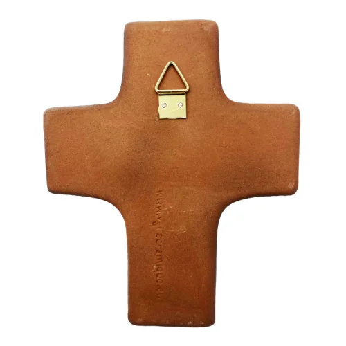 Croix céramique \"Ange\" blanc | Comptoir Religieux
