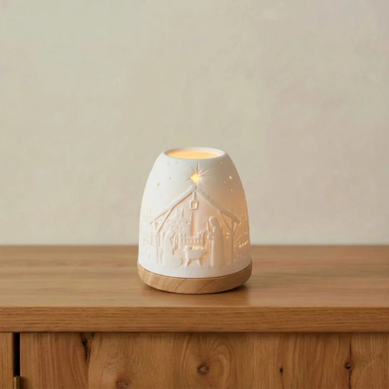 Photophore 'Igloo' avec Nativité  | Comptoir Religieux