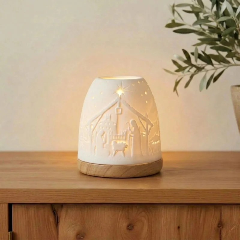 Photophore 'Igloo' avec Nativité  | Comptoir Religieux