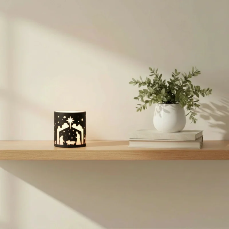 Photophore avec Nativité  | Comptoir Religieux