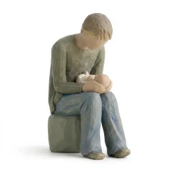 Statue Willow Tree - New dad (nouveau papa) | Comptoir Religieux