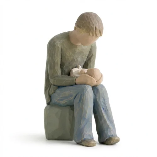Statue Willow Tree - New dad (nouveau papa) | Comptoir Religieux