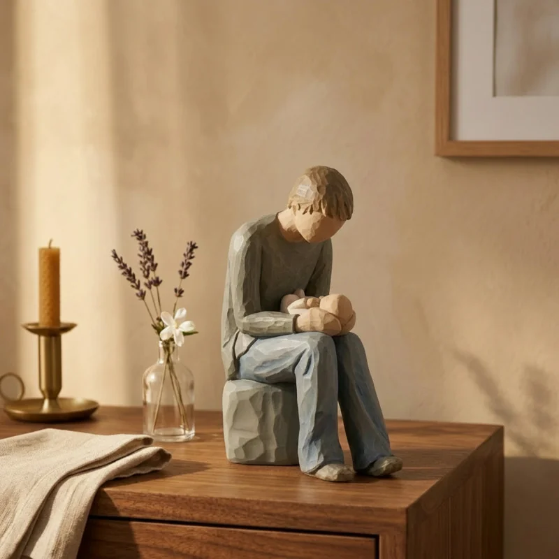 Statue Willow Tree - New dad (nouveau papa) | Comptoir Religieux
