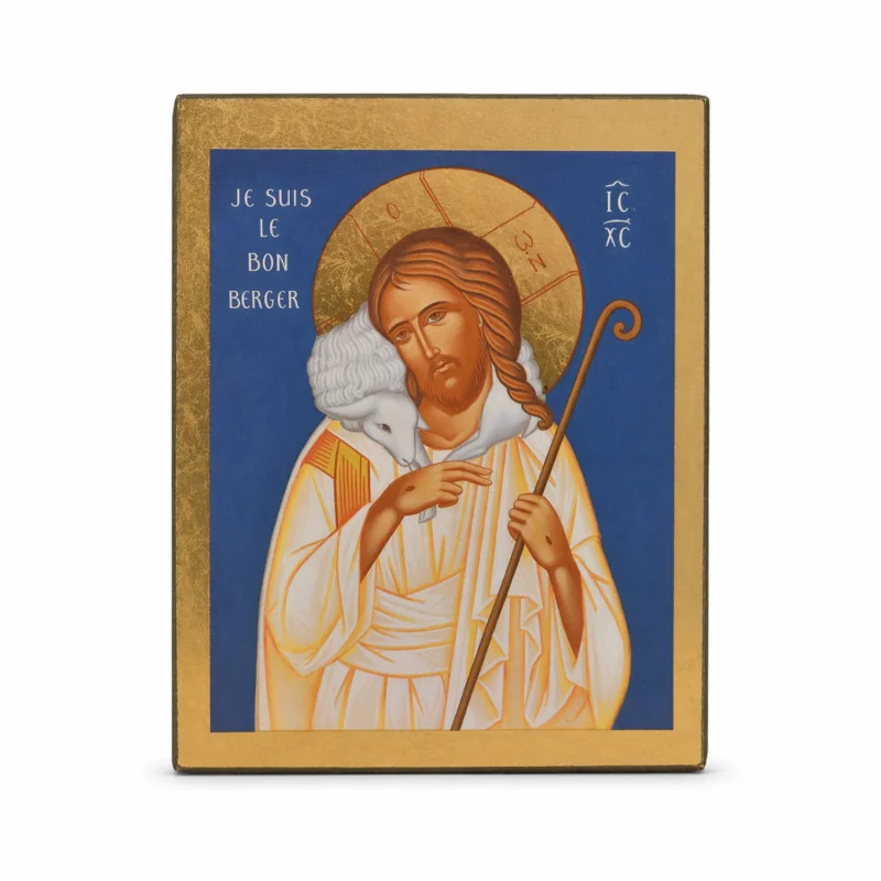 ICONE RELIGIEUSE OR - 10x12.5 - Le bon berger | Comptoir Religieux