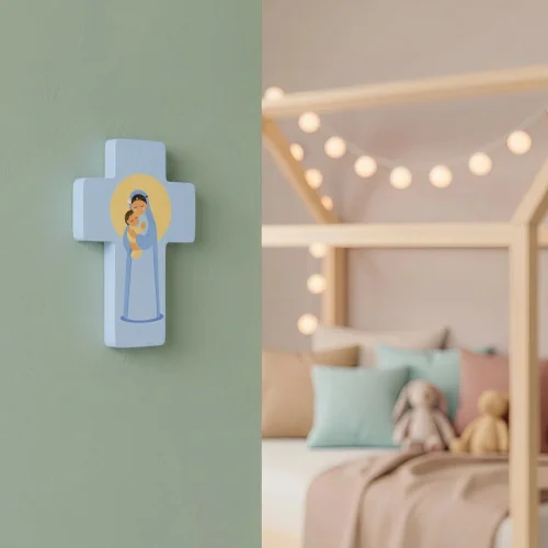 Croix Communion Bleue | Comptoir Religieux