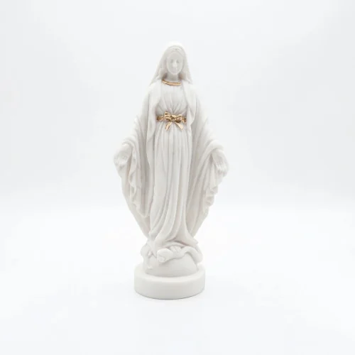 Statue albâtre - 23 cm - Vierge miraculeuse | Comptoir Religieux