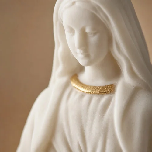 Statue albâtre - 23 cm - Vierge miraculeuse | Comptoir Religieux