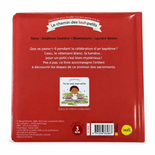 Mon petit livre du baptême - Bayard Jeunesse  | Comptoir Religieux