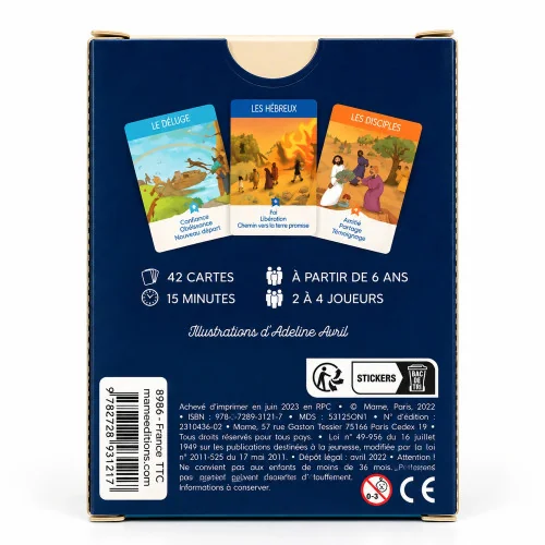 Jeu de 7 familles religieux - La Bible | Comptoir Religieux