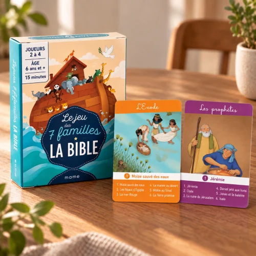 Jeu de 7 familles religieux - La Bible | Comptoir Religieux