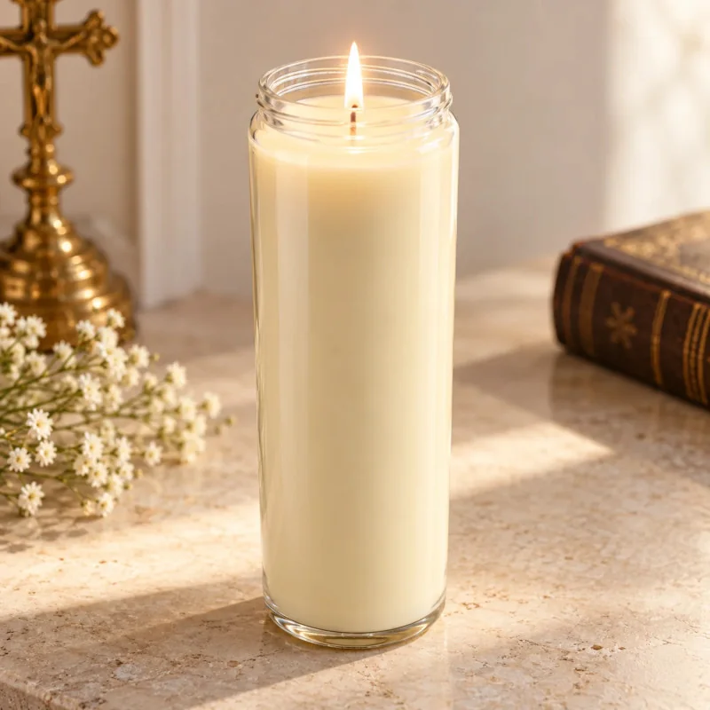 Carton de bougies de neuvaine blanche | Comptoir Religieux