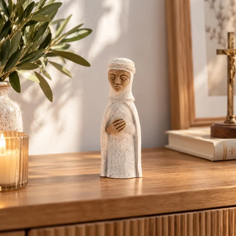 Crèche Soeurs de Bethleem - Roi Mage Arabe blanc | Comptoir Religieux