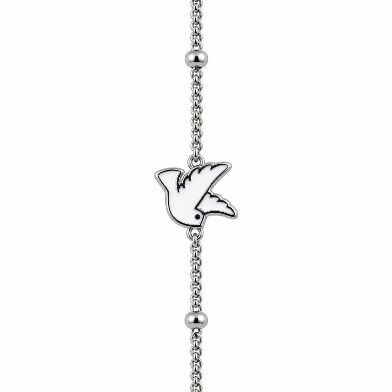 Petit Bracelet avec perles multicolores et petite croix - doré | Comptoir Religieux