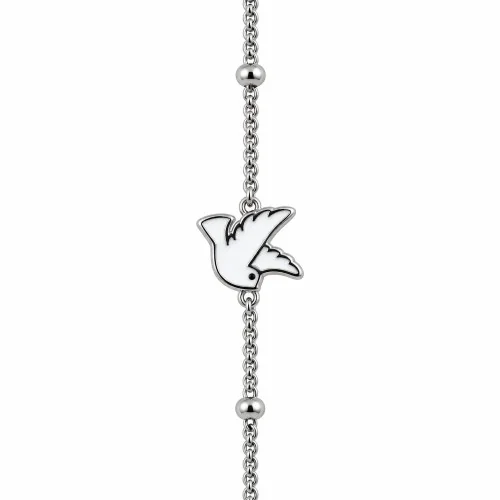 Petit Bracelet avec perles multicolores et petite croix - doré | Comptoir Religieux