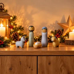 crèche Howoki - Nativité 5 personnages - Le Comptoir Religieux