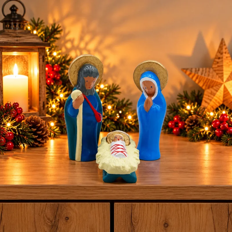 Crèche Cassegrain - Nativité 3 personnages | Comptoir Religieux