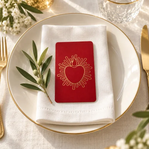 Carte de communion - Sacré Coeur rouge| Comptoir ...