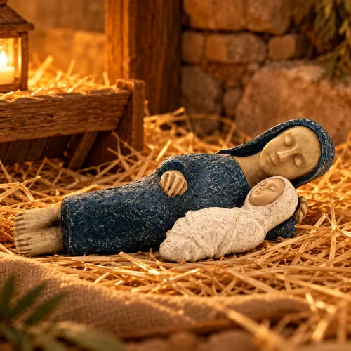 Crèche Soeurs de Bethleem - Marie bleu | Comptoir Religieux
