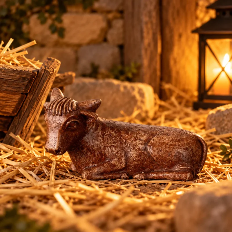 Crèche Soeurs de Bethleem - Boeuf marron | Comptoir Religieux