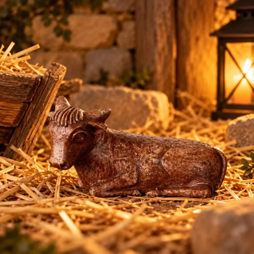 Crèche Soeurs de Bethleem - Boeuf marron | Comptoir Religieux