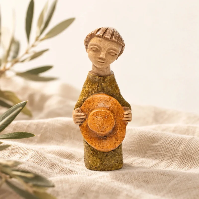 Crèche Soeurs de Bethleem - Berger au chapeau couleur | Comptoir Re...