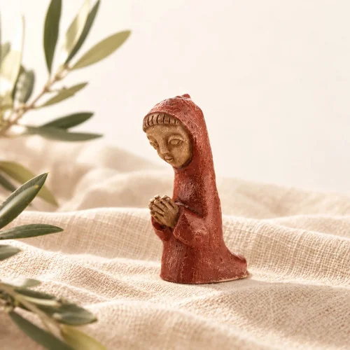 Crèche Soeurs de Bethleem - Berger à genou couleur | Comptoir Relig...