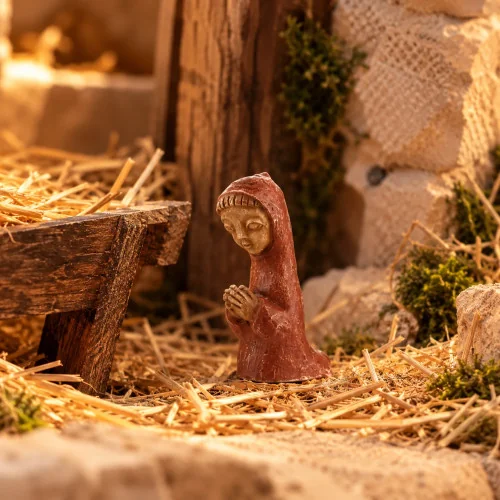 Crèche Soeurs de Bethleem - Berger à genou couleur | Comptoir Relig...