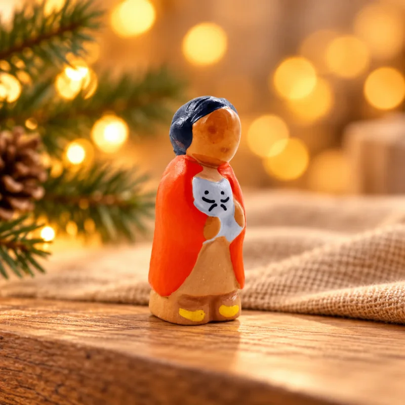 Santon Abbaye de Jouarre b2 - Petite Fille | Comptoir Religieux