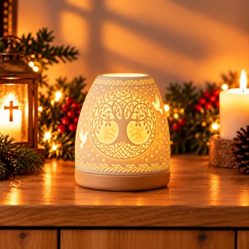 Photophore 'Igloo' avec Arbre de vie | Comptoir Religieux