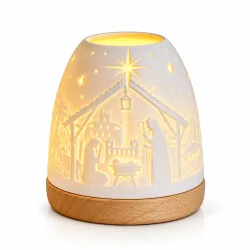 Photophore 'Igloo' avec Nativité  | Comptoir Religieux