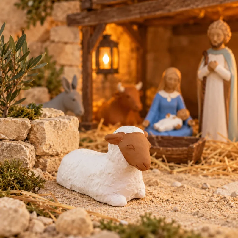 Crèche Nuit de Lumière - Mouton | Comptoir Religieux