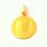 Médaille profil de Vierge - Or 