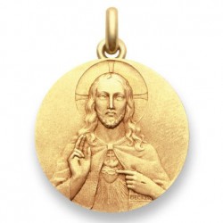 Médaille Sacré Coeur de Jésus - Or