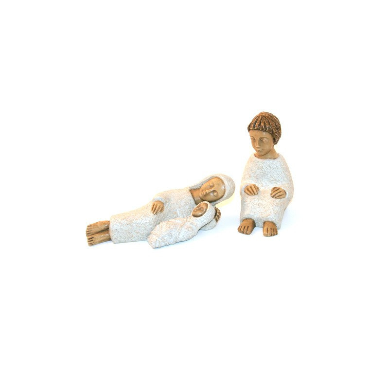 Crèche Soeurs de Bethleem - Nativité 3 santons