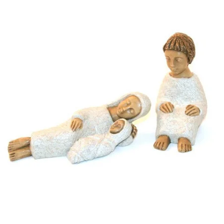 Crèche Soeurs de Bethleem - Nativité 3 santons