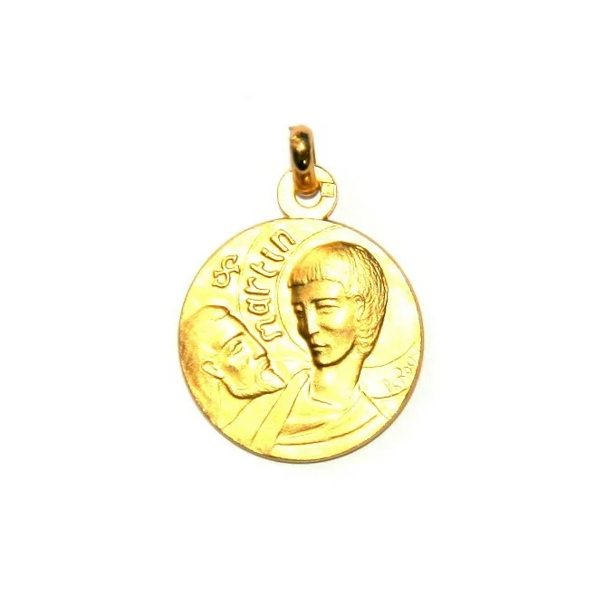 Médaille Saint Martin  - plaqué or